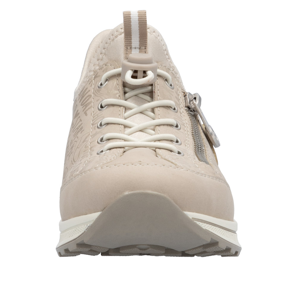 RIEKER Damen Sneaker Slipper beige N1455-62 Ready to Go