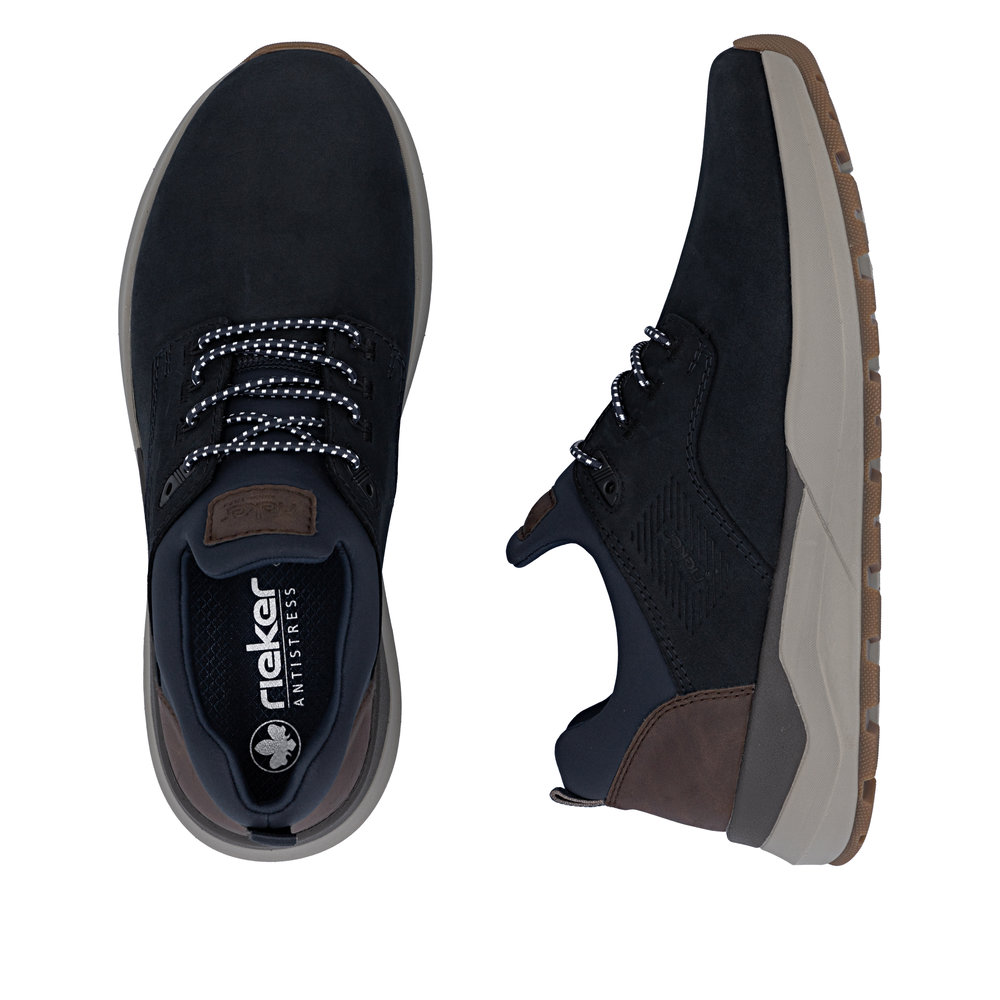 RIEKER Herren Sneaker Slipper blau 06050-14