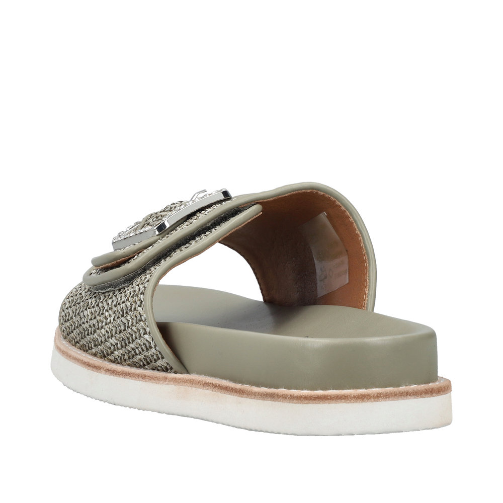 RIEKER Damen Pantolette olivgrün V9582-52