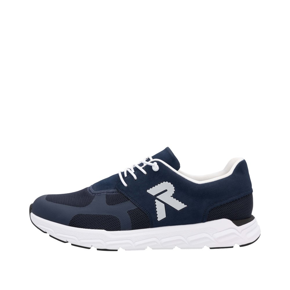 RIEKER Herren Sneaker Slipper blau 09100-14 extra weit!