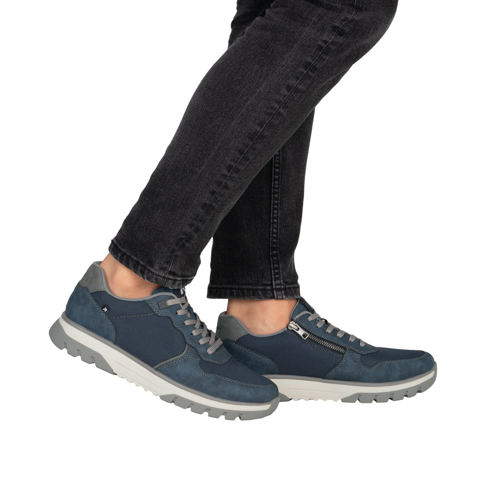 RIEKER Herren Sneaker blau B9302-14 extra weit
