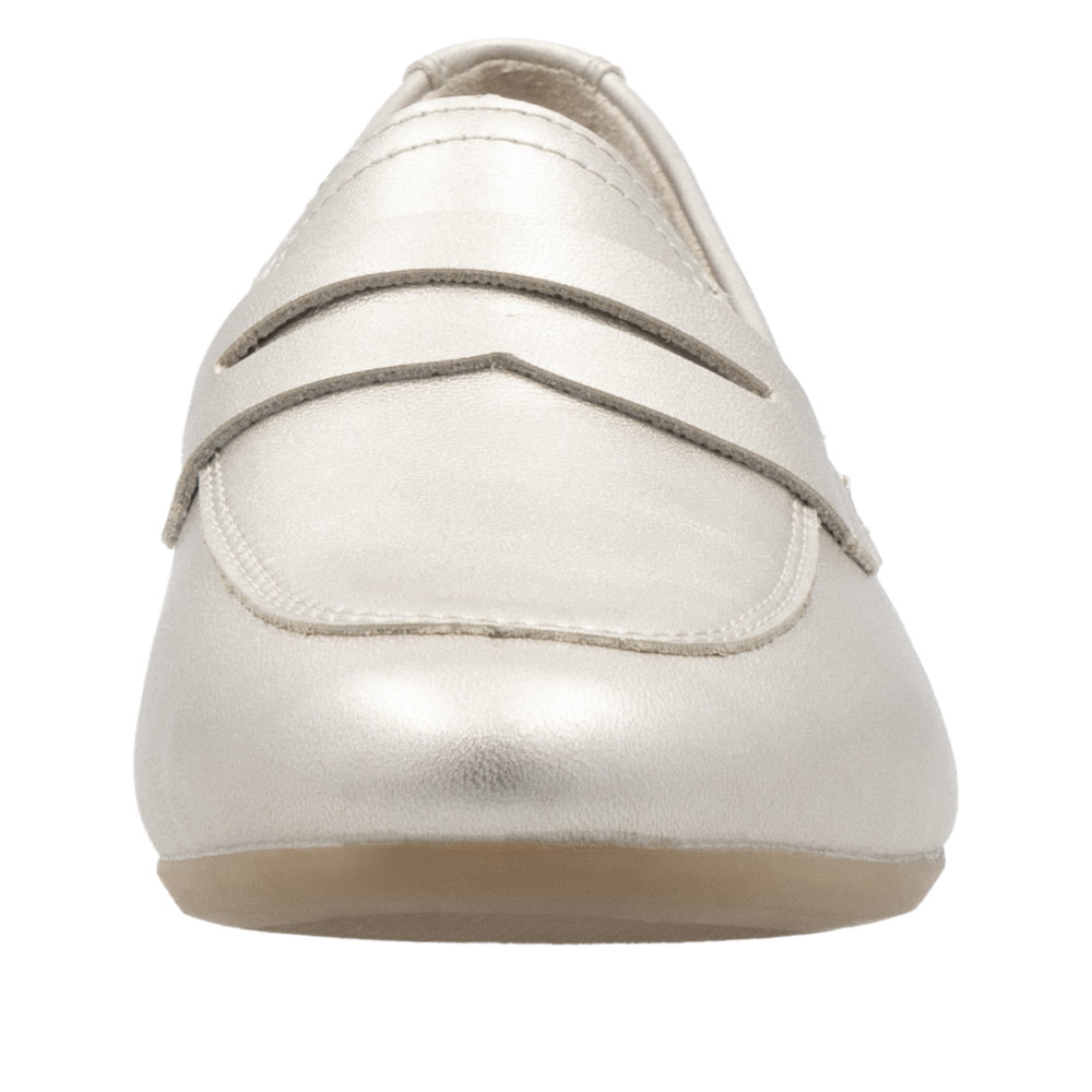 REMONTE Damen Loafer gold D0K02-90 glänzend