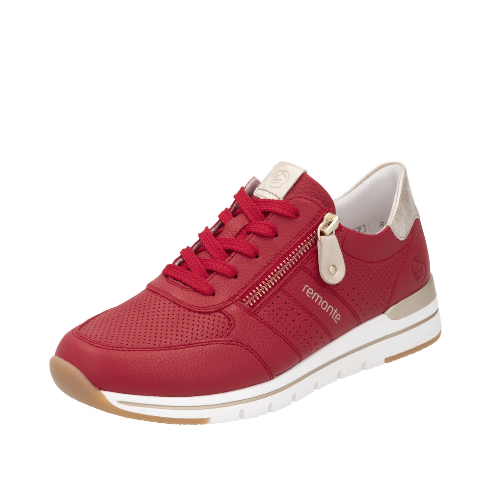 REMONTE Damen Sneaker rot R6705-33 Glattleder