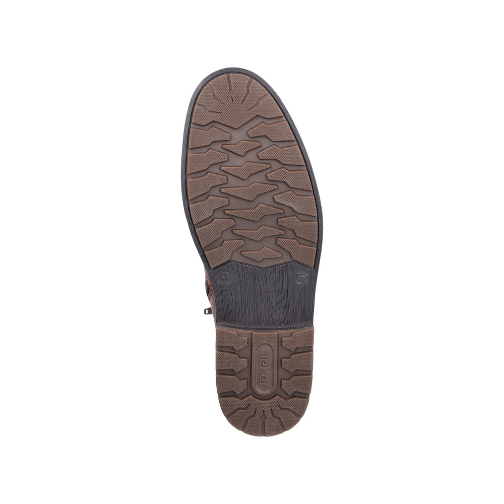 RIEKER Herren Stiefelette braun F4512-24 Leder und TEX
