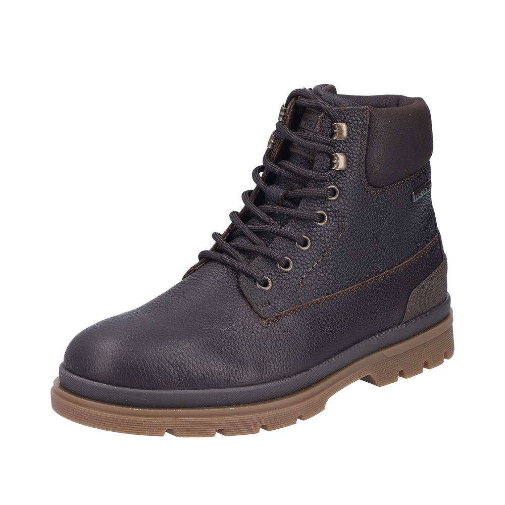 RIEKER Herren Stiefelette braun F7024-25 echt Leder mit TEX