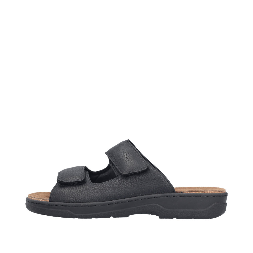 RIEKER Herren Pantolette schwarz 20390-00 mit loser Einlage