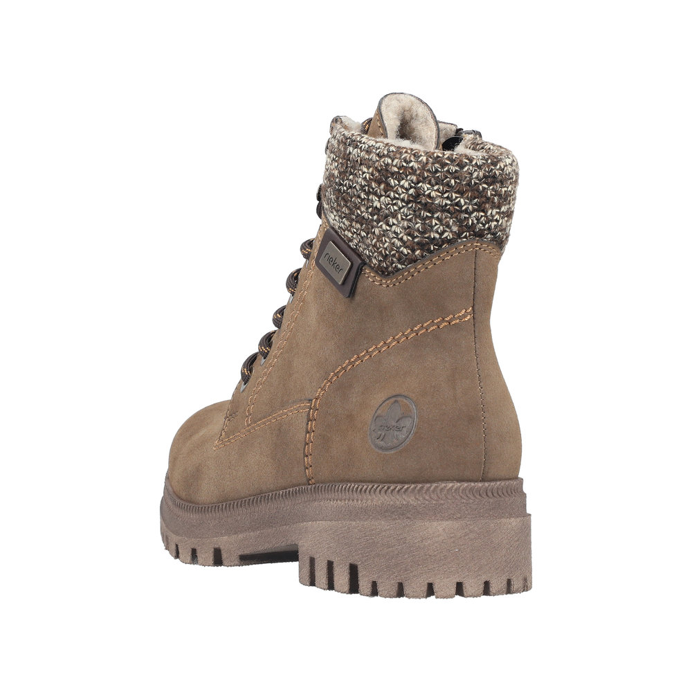 RIEKER Damen Stiefelette Boots braun Y7621-25 Biker-Style