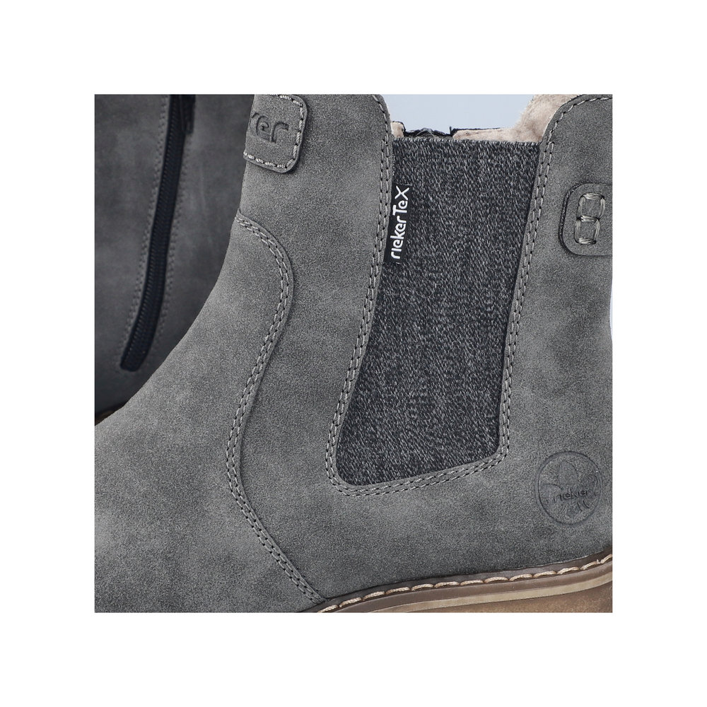 RIEKER Damen Stiefelette Chelsea Boots grau Y9160-45 mit TEX RIEKER Damen Stiefelette Chelsea Boots grau Y9160-45 mit TEX