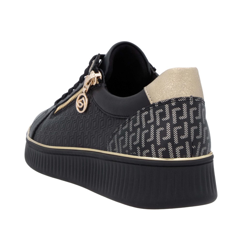 REMONTE Damen Sneaker schwarz gold D2E00-03