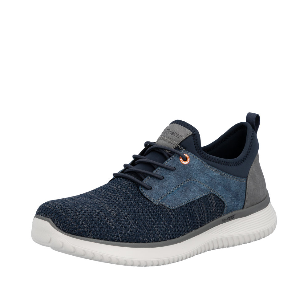 RIEKER Herren Sneaker Slipper blau B9651-14 Weite G