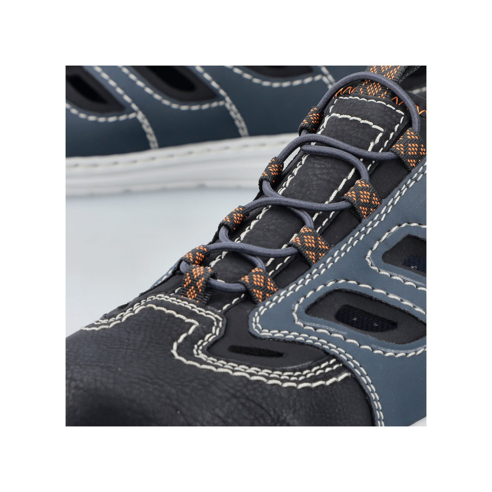 RIEKER Herren Sneaker Slipper blau 08665-14 luftig leicht