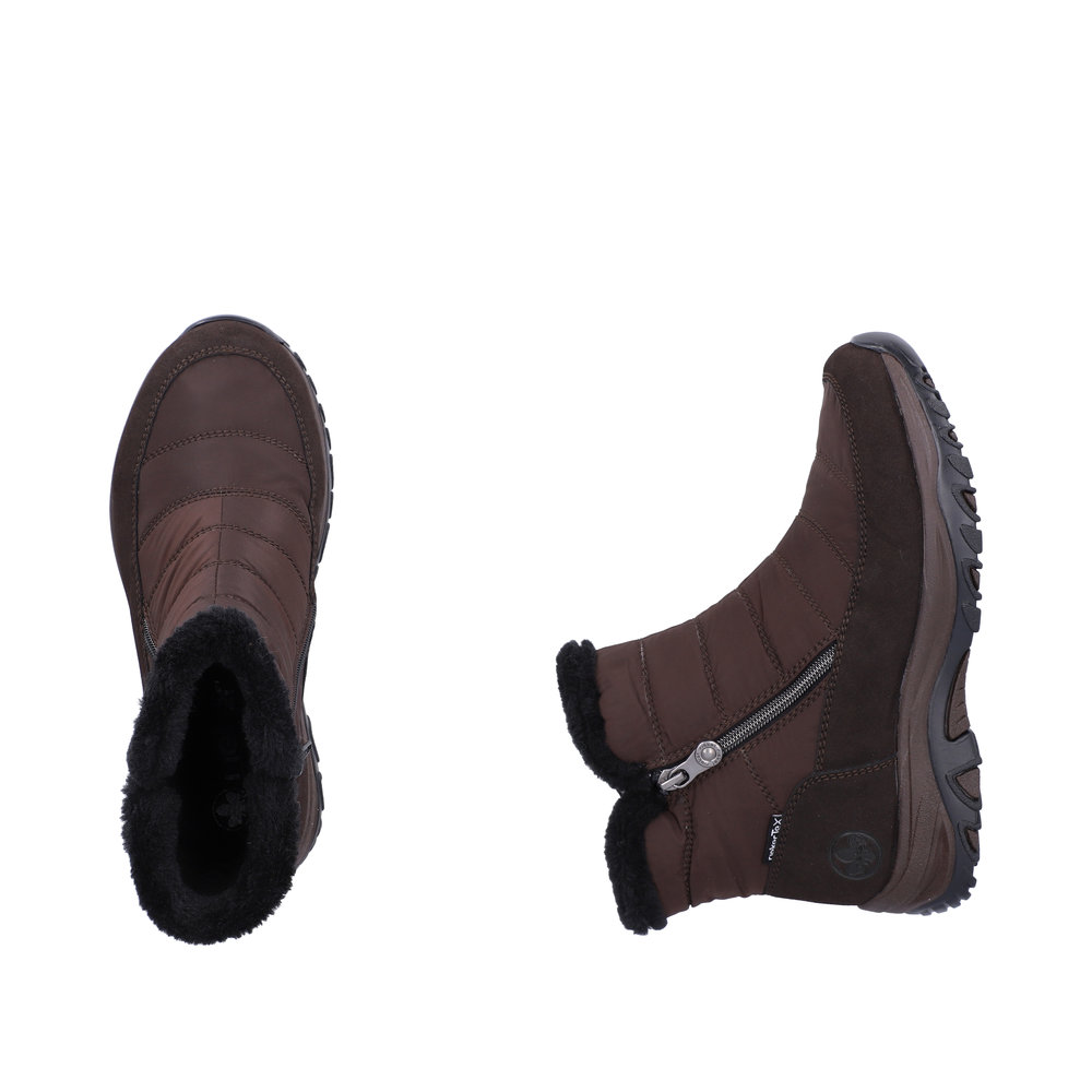 RIEKER Damen Stiefelette Boots braun M9670-25 mit TEX