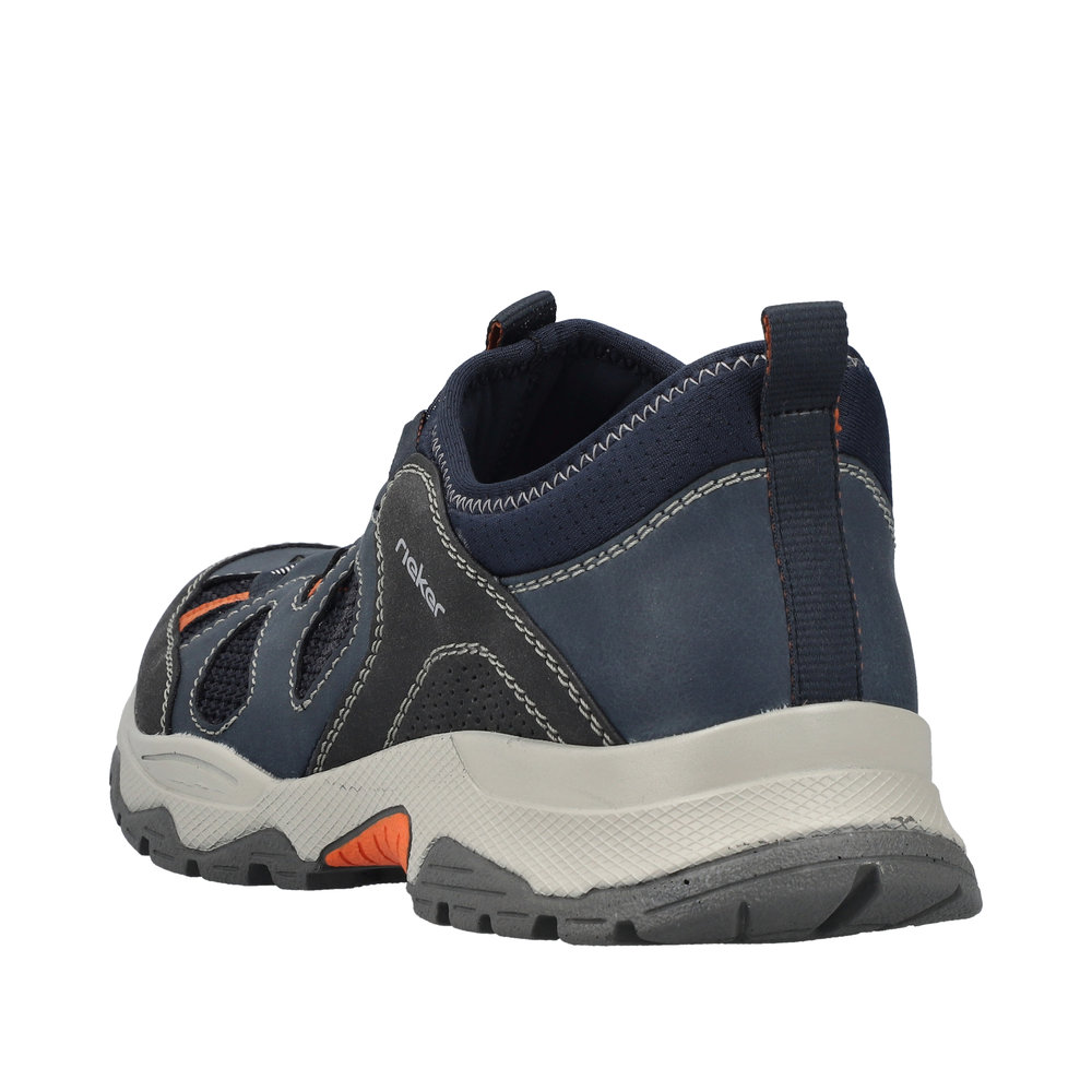 RIEKER Herren Sneaker Slipper blau B8350-14 Freizeitschuh