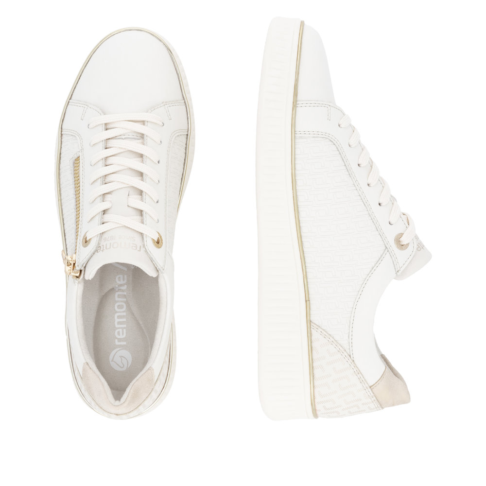 REMONTE Damen Sneaker weiß gold D2E00-80