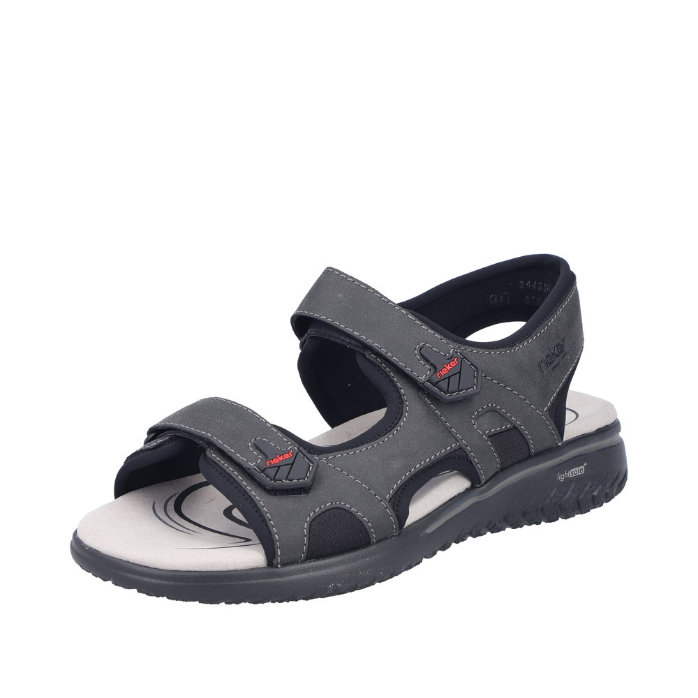 RIEKER Herren Sandale Trekking schwarz 26455-00