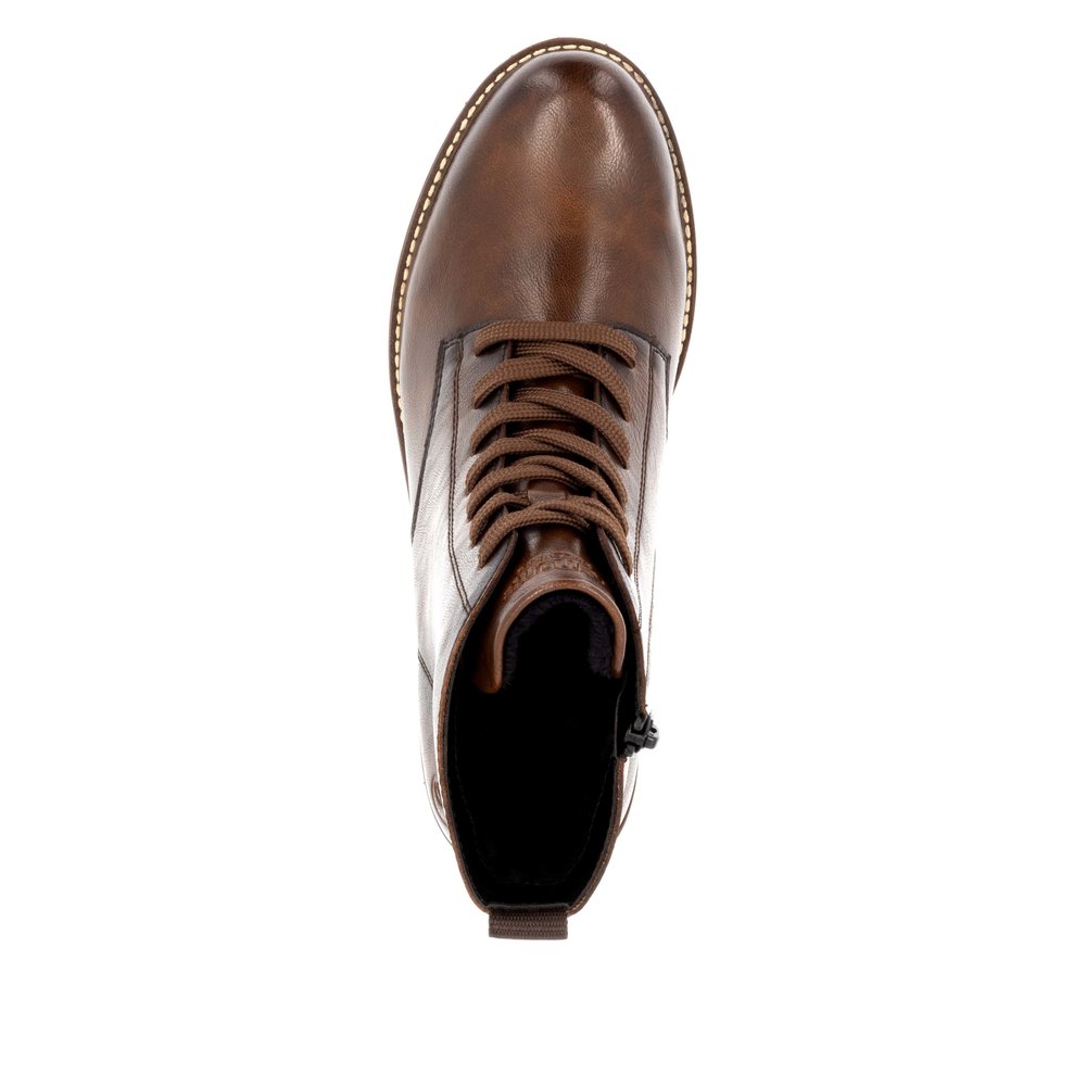 REMONTE Damen Boots Stiefelette braun D8661-24 echt Leder