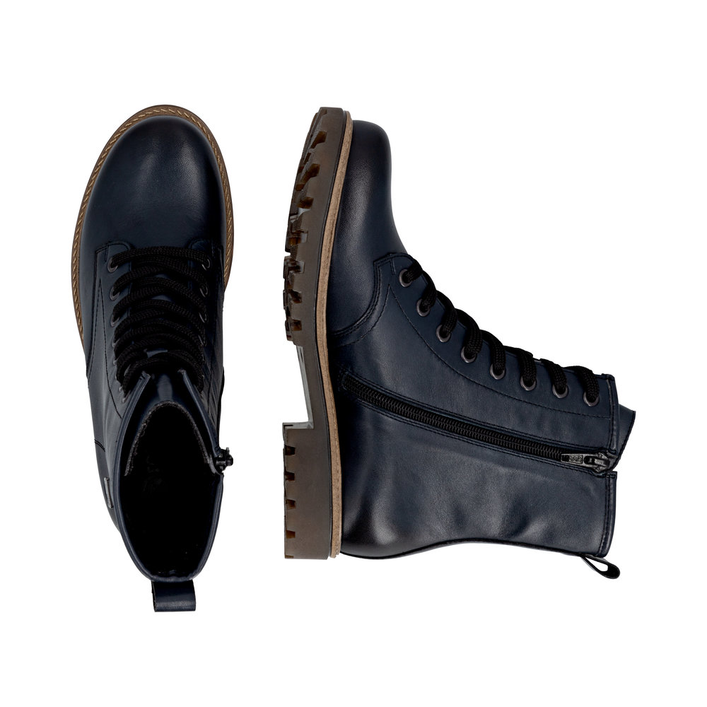 REMONTE Damen Boots Stiefelette blau D3C70-14 mit TEX