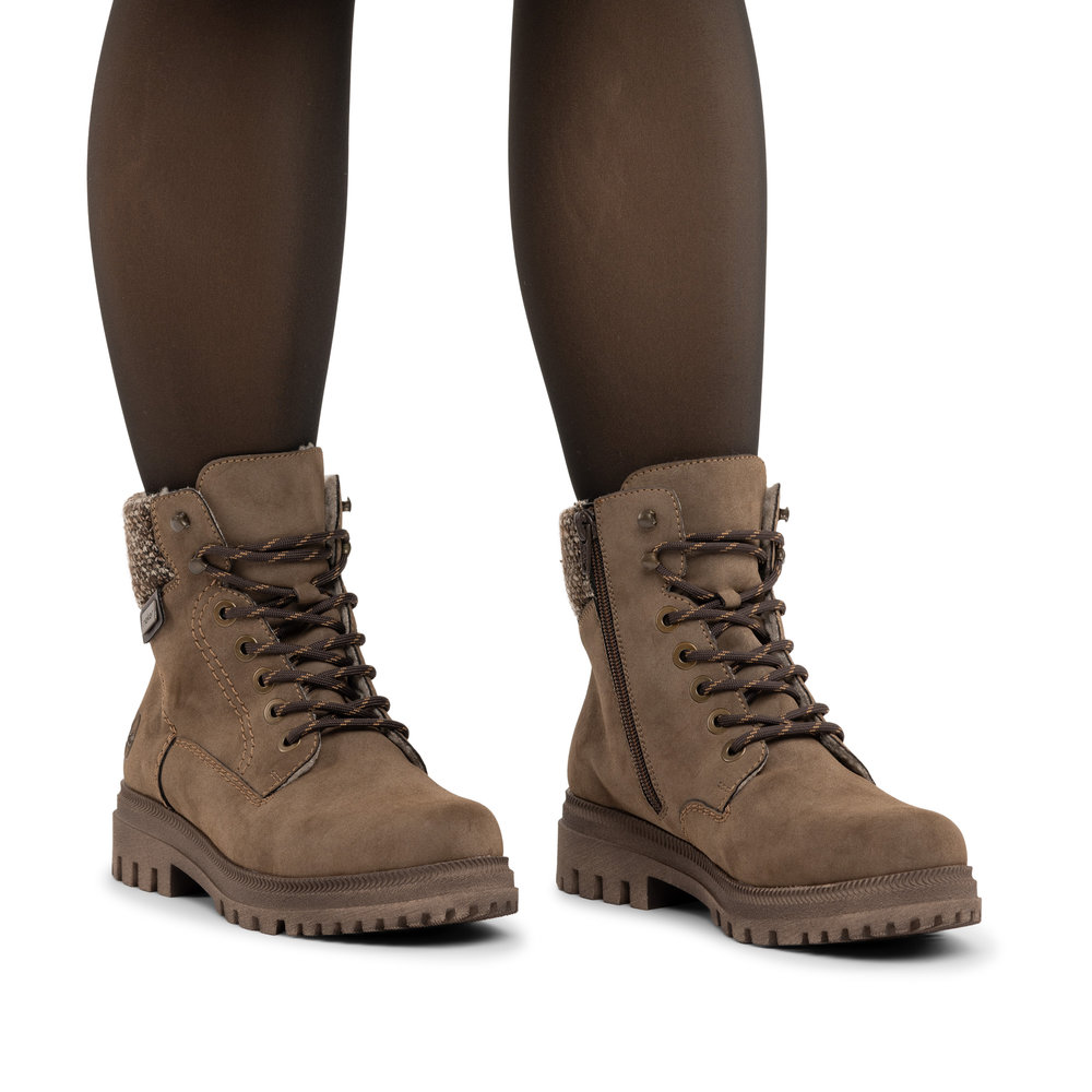 RIEKER Damen Stiefelette Boots braun Y7621-25 Biker-Style