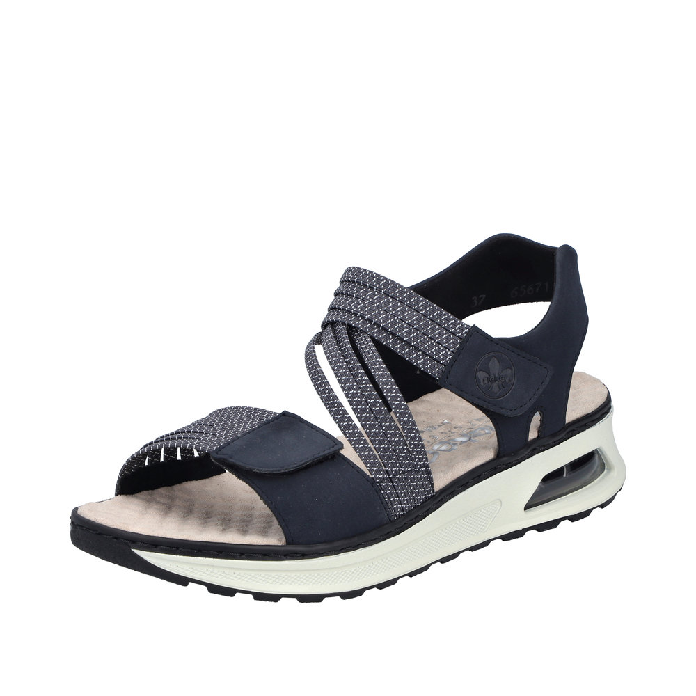 RIEKER Damen Sandale blau 65671-14 Weite H