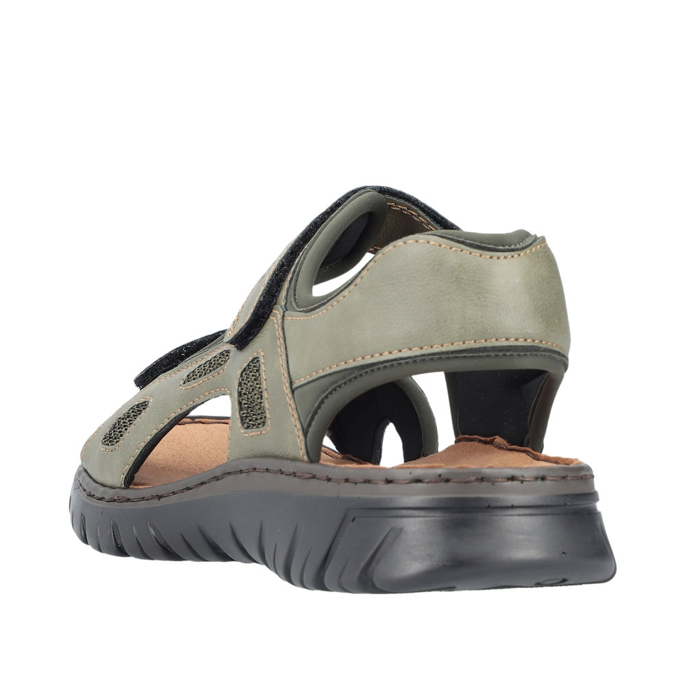 RIEKER Herren Sandalette Trekking grün 26761-54