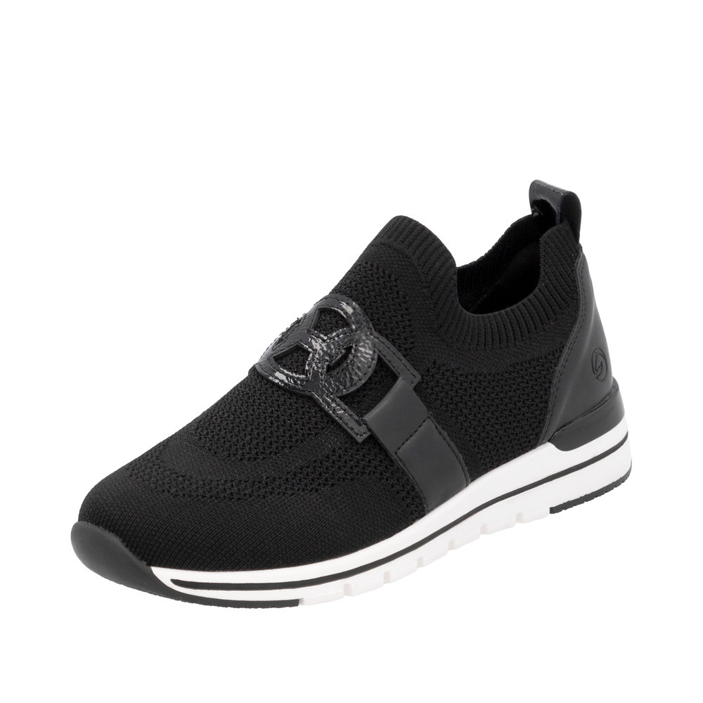 REMONTE Damen Sneaker Slipper schwarz R6713-00