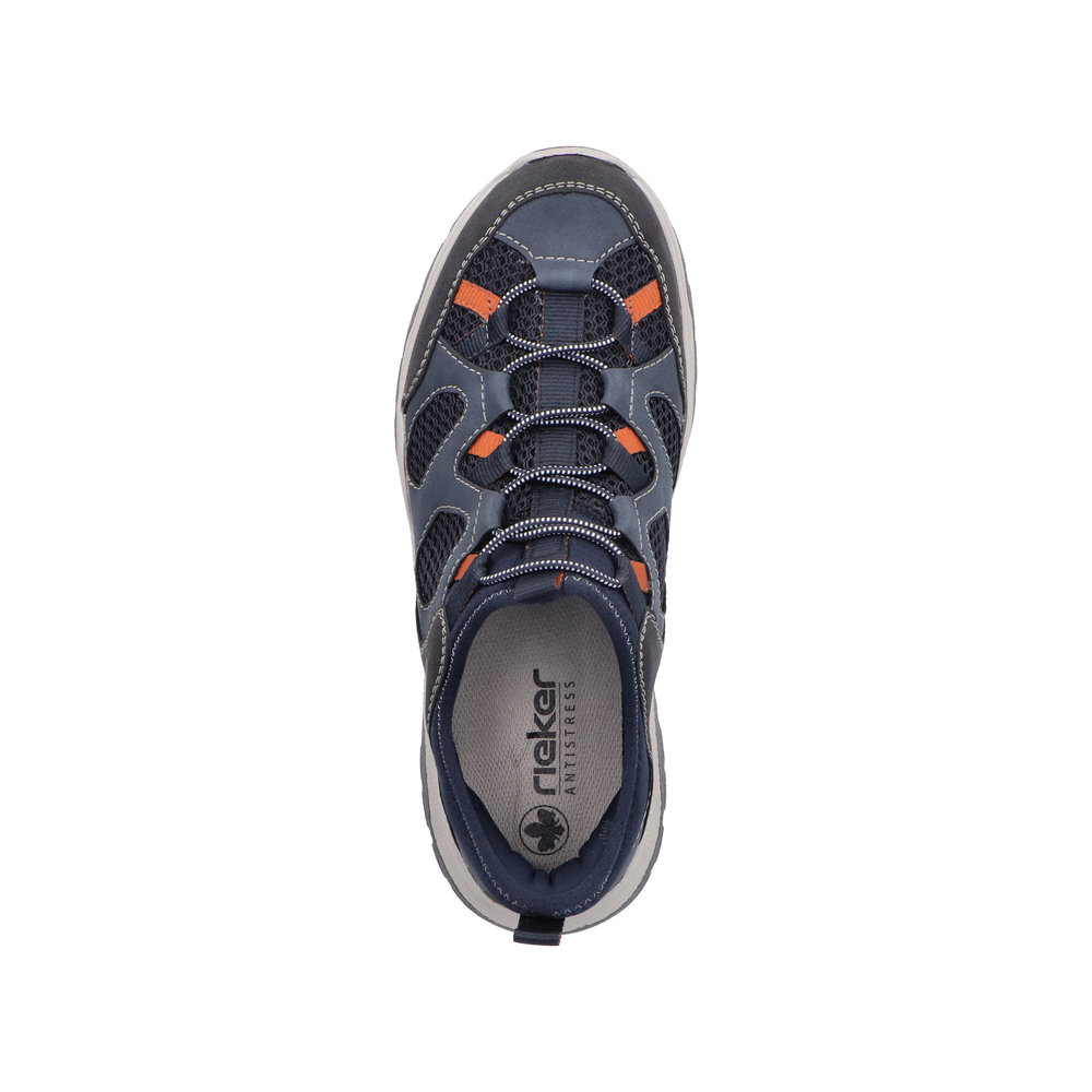 RIEKER Herren Sneaker Slipper blau B8350-14 Freizeitschuh