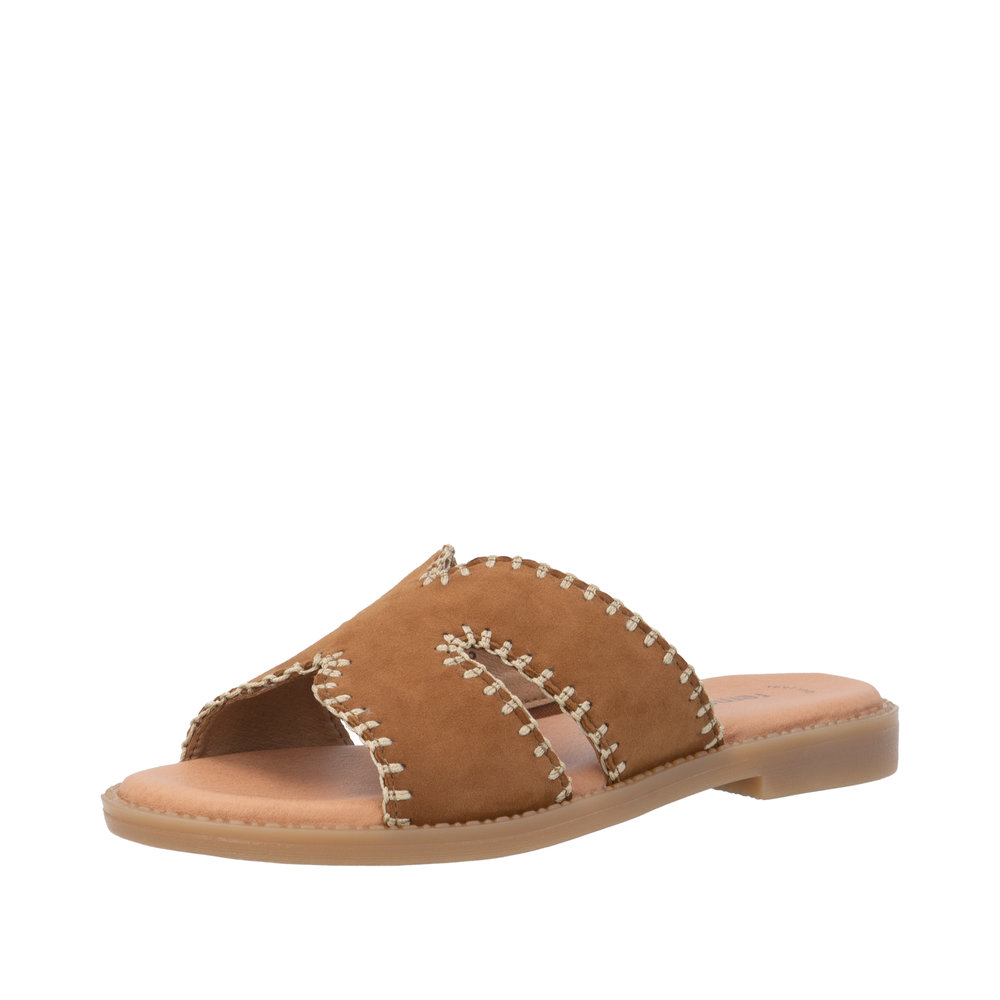 REMONTE Damen Pantolette braun D3645-22 Leder