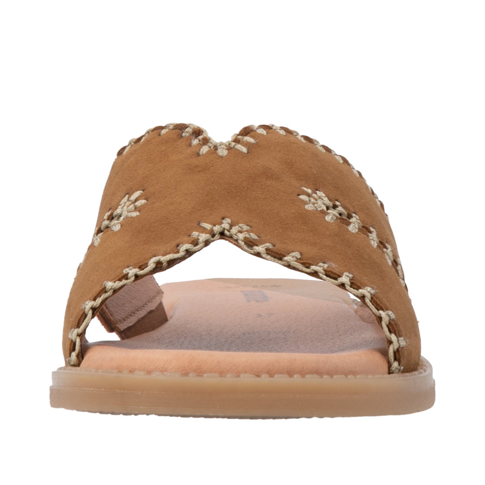 REMONTE Damen Pantolette braun D3645-22 Leder