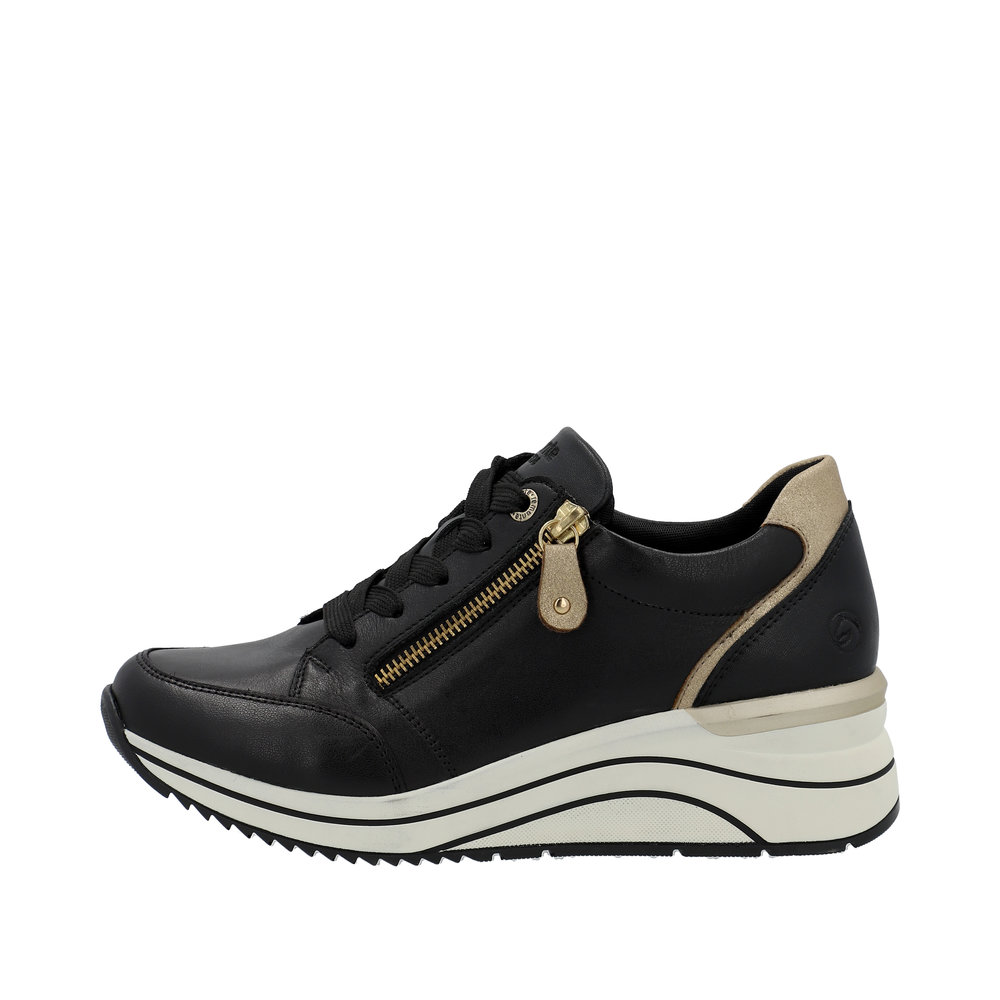 REMONTE Damen Sneaker schwarz D0T03-01 echt Leder REMONTE Damen Sneaker schwarz D0T03-01 echt Leder