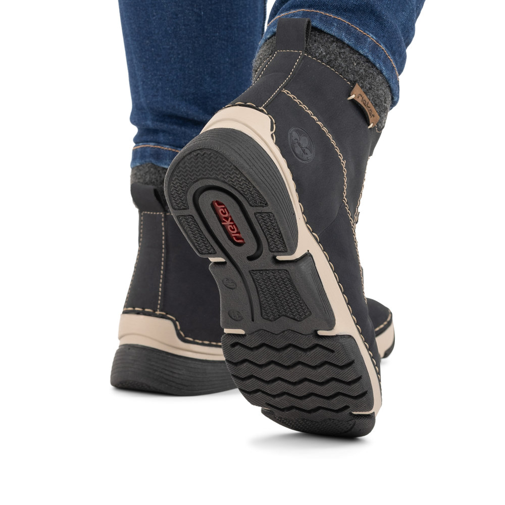 RIEKER Damen Stiefelette blau 45925-14 mit TEX RIEKER Damen Stiefelette blau 45925-14 mit TEX