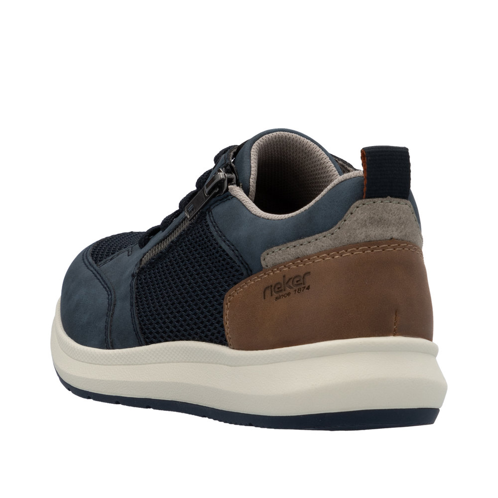 RIEKER Herren Sneaker blau 16901-14 Freizeitschuh