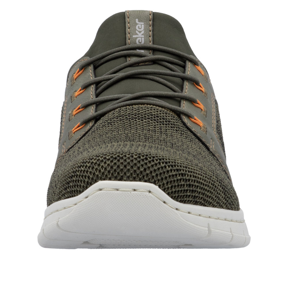 RIEKER Herren Sneaker Slipper grün B7796-54 leicht