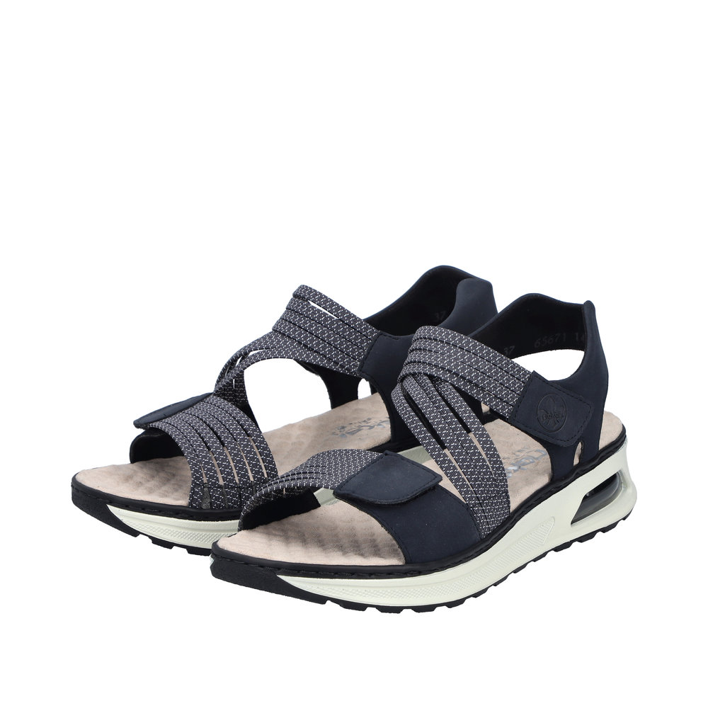 RIEKER Damen Sandale blau 65671-14 Weite H