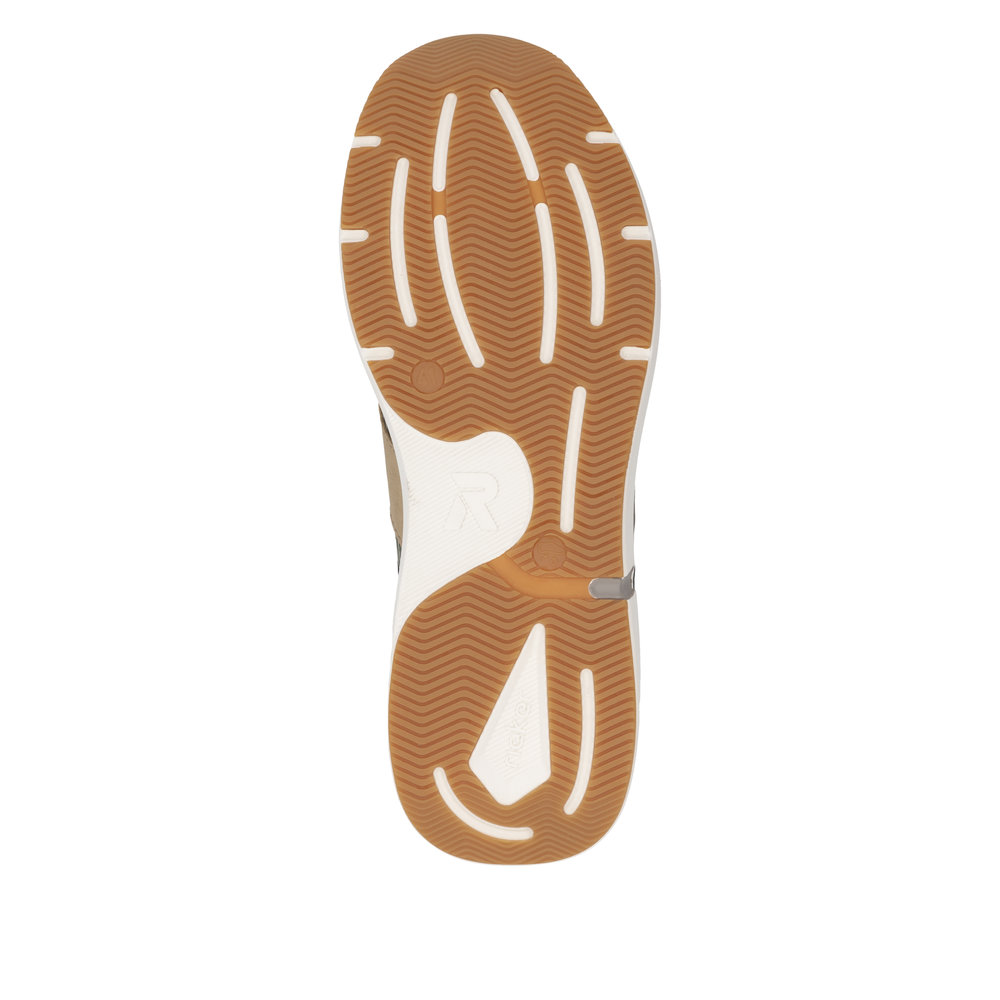 RIEKER Herren Sneaker grün orange U1402-54