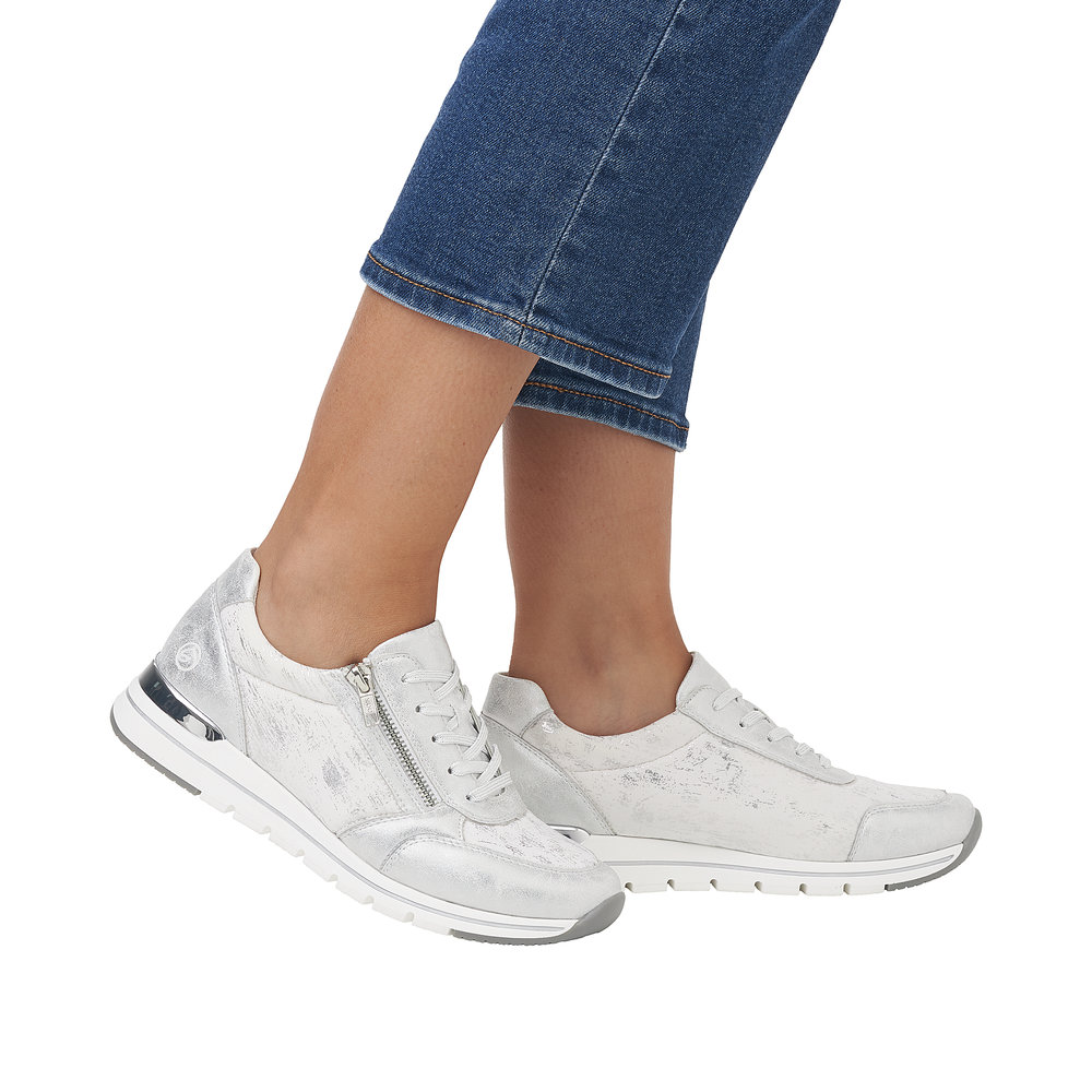 REMONTE Damen Sneaker silber platin R6700-91
