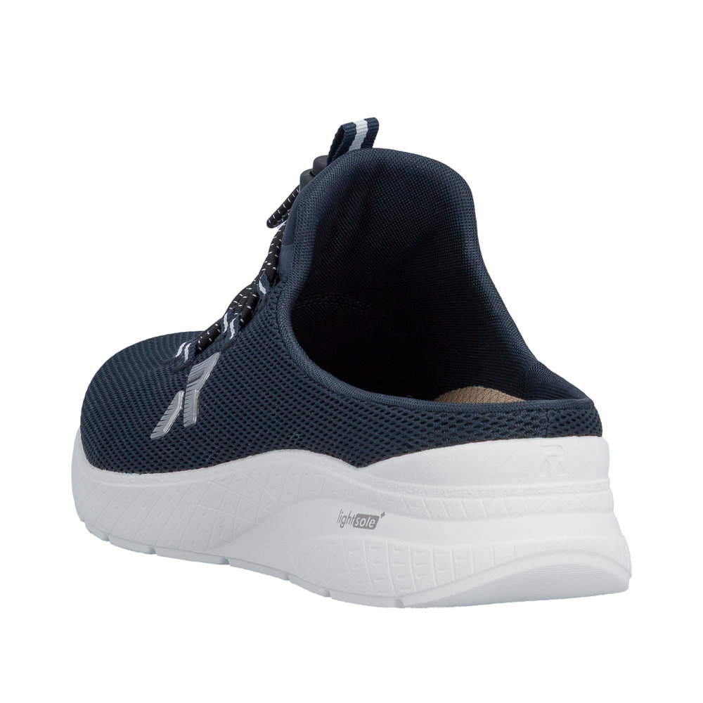 RIEKER Damen Sabot Slipper blau M8558-14 lose Einlage