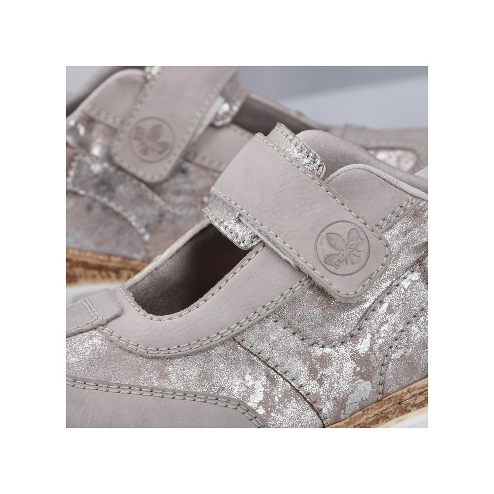 RIEKER Damen Sneaker Ballerina beige N4258-90