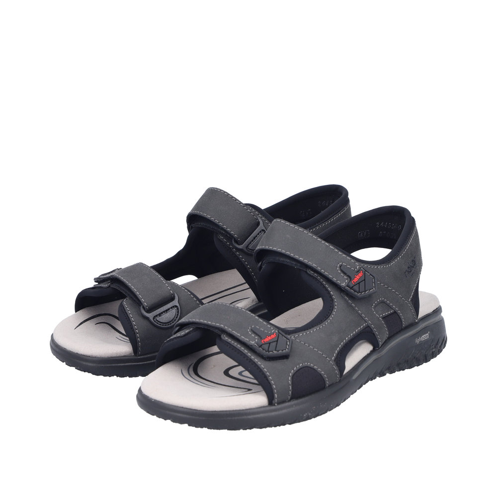 RIEKER Herren Sandale Trekking schwarz 26455-00