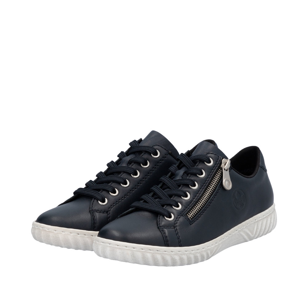 RIEKER Damen Sneaker dunkelblau N0900-14 echt Leder