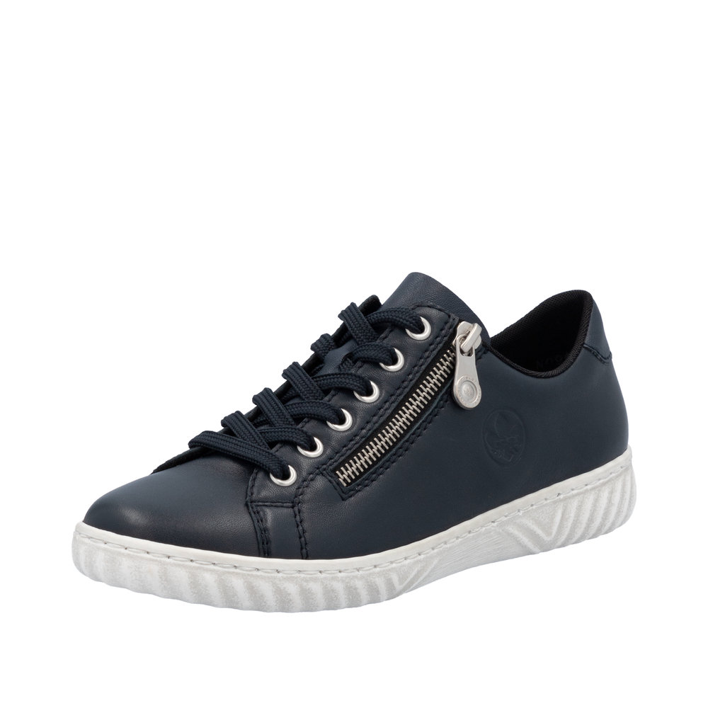 RIEKER Damen Sneaker dunkelblau N0900-14 echt Leder