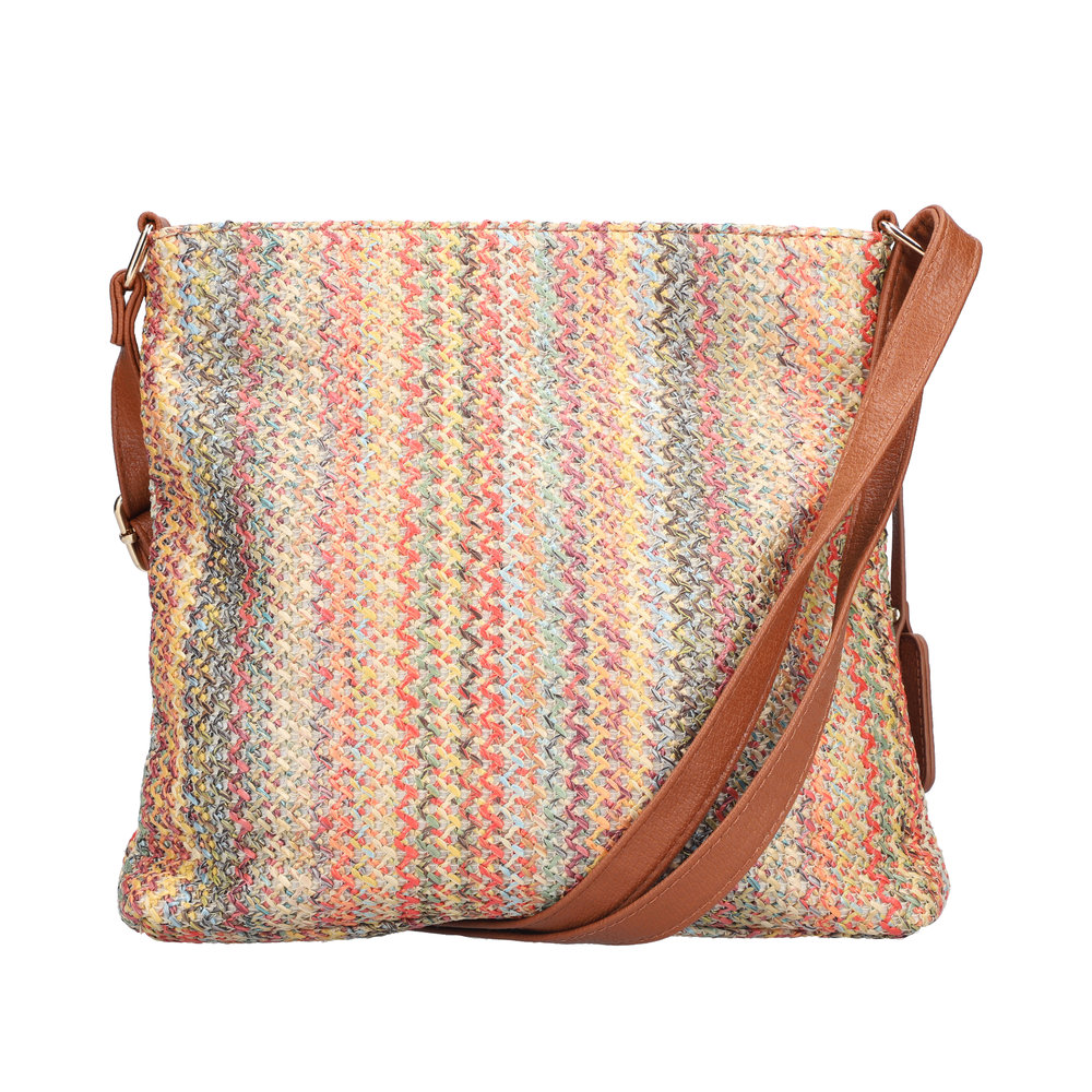 RIEKER Damen Tasche Schultertasche beige bunt H1519-90