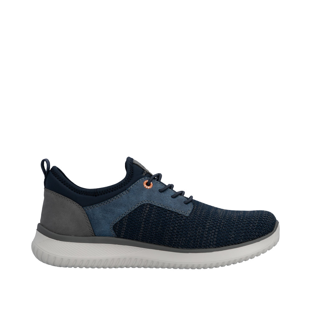 RIEKER Herren Sneaker Slipper blau B9651-14 Weite G