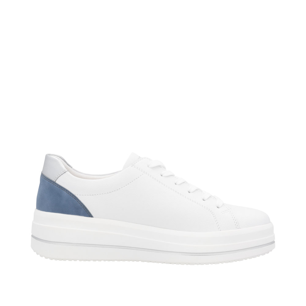 REMONTE Damen Sneaker weiß blau D1C01-84