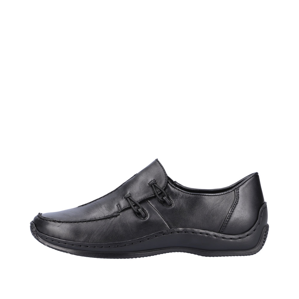 RIEKER Damen Halbschuh Slipper schwarz L1751-00 echt Leder