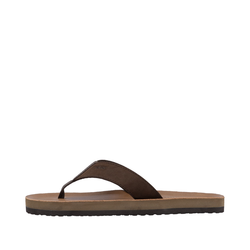 RIEKER Herren Pantolette Zehentrenner braun 20152-25 Flip Flop