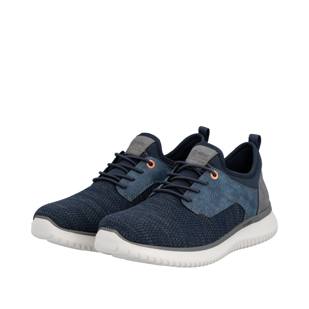 RIEKER Herren Sneaker Slipper blau B9651-14 Weite G