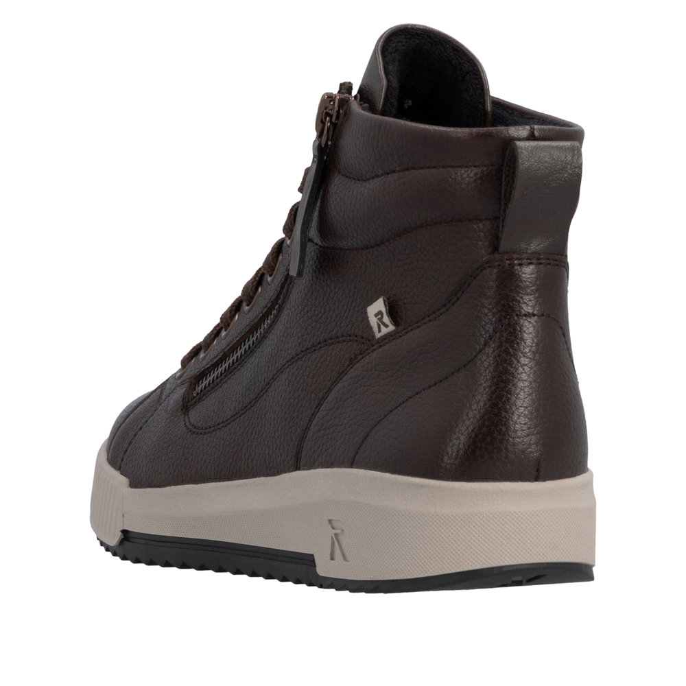 RIEKER Damen Stiefelette braun W0164-25 echt Leder