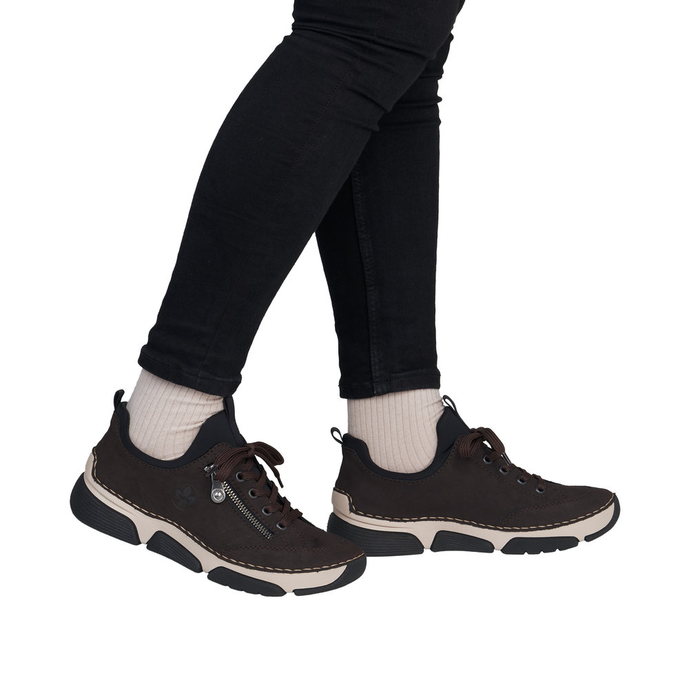 RIEKER Damen Sneaker Slipper braun 45973-25 RIEKER Damen Sneaker Slipper braun 45973-25