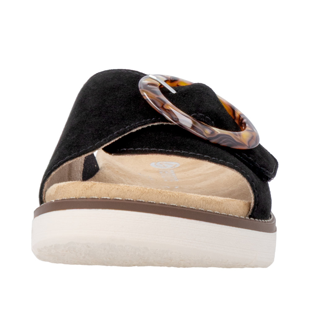 REMONTE Damen Pantolette schwarz D2042-02 mit loser Einlage