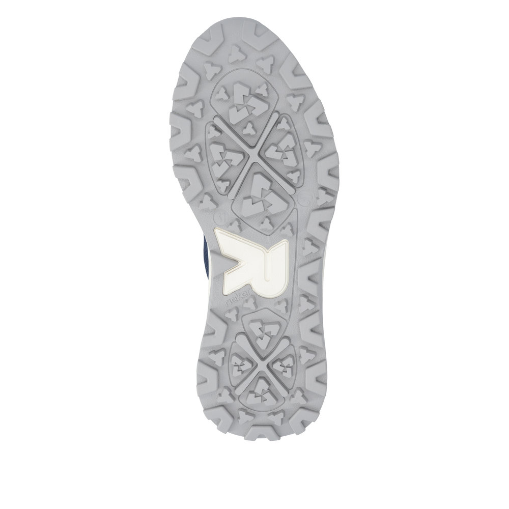 RIEKER Herren Sport Sneaker blau U1305-14 kräftige Sohle